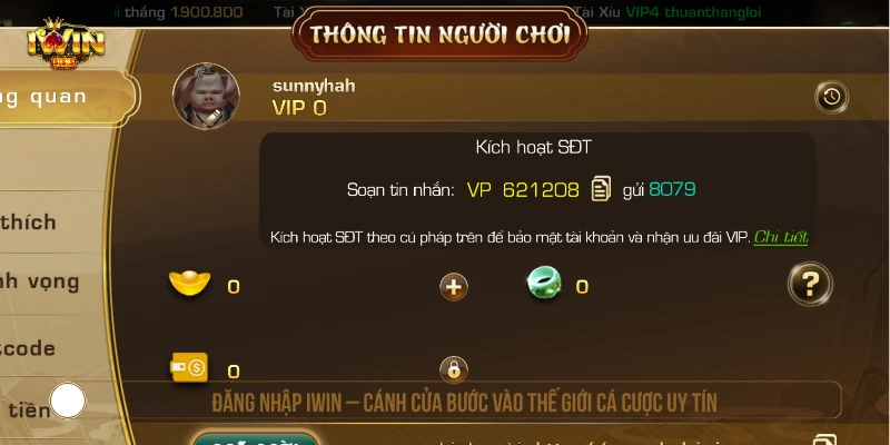 Đăng nhập IWIN