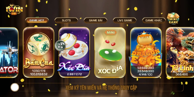 Người chơi cần check kỹ tên miền web IWIN đang dùng 