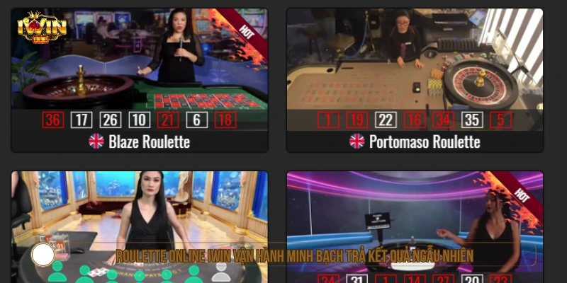 Roulette online IWIN vận hành minh bạch trả kết quả ngẫu nhiên 
